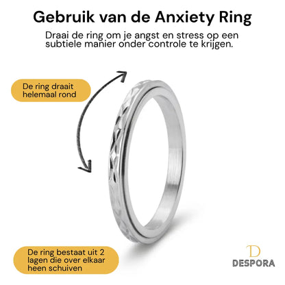 Anxiety Ring (Flux) Zilver gebruik