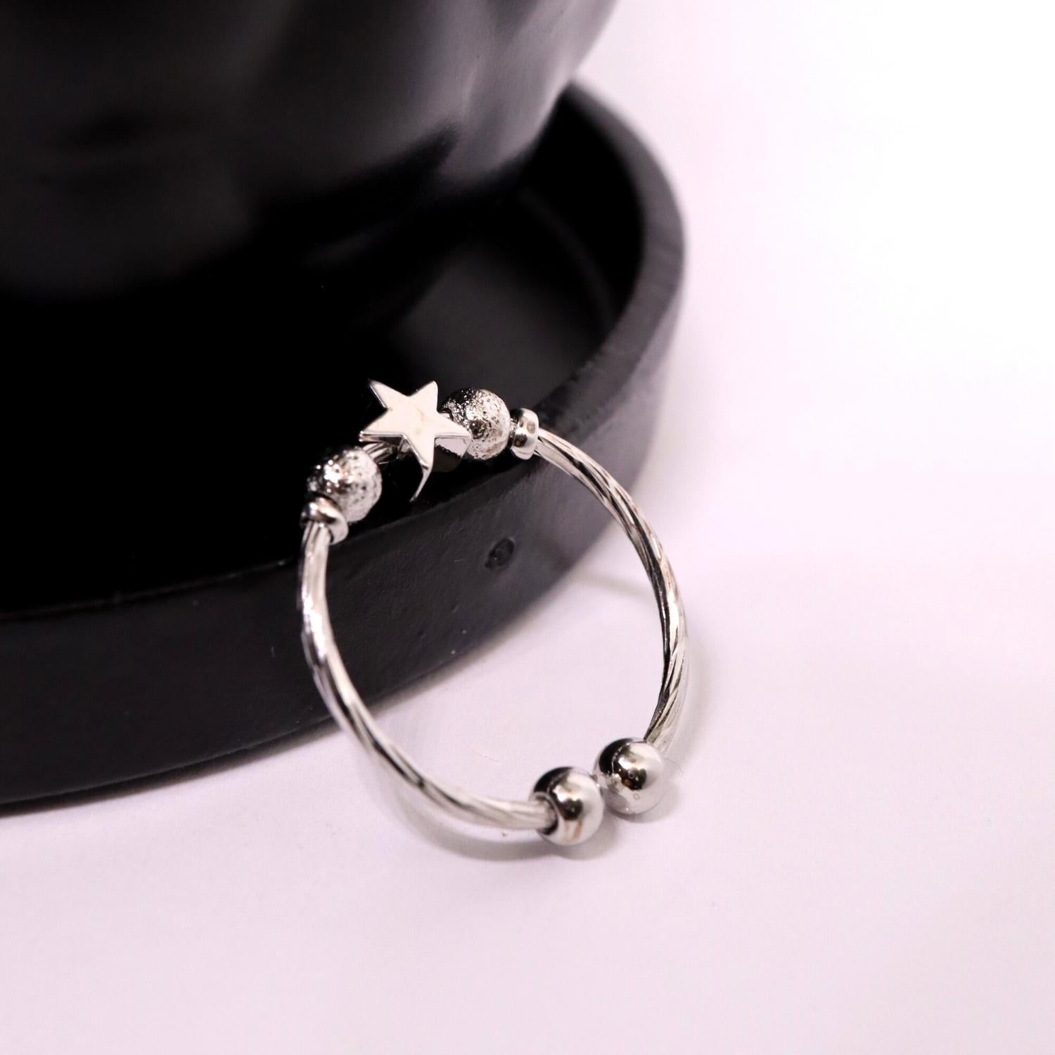 Anxiety Ring (ster) Zilver Sfeerbeeld
