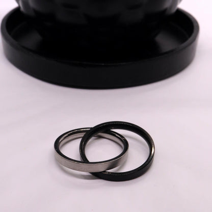 Anxiety Ring (twee ringen) Zwart-Zilver sfeerafbeelding 3