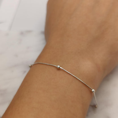 Bracelet boules en argent 925